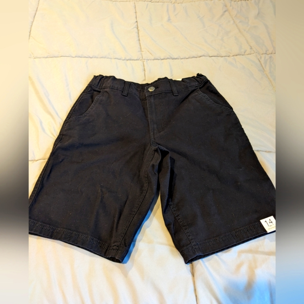 NWT Boys Black Dress Shorts
